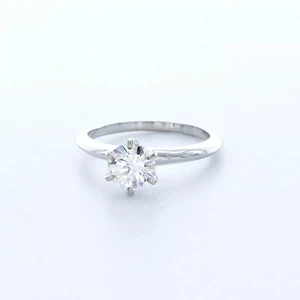 Solitär Verlobungsring 14K Gold klassisch 1,36 ct rund Lab-gezüchtet Diamant G VS1 - Bild 1 von 5