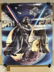 Star Wars 1978 Orig Darth Vader Obi Wan Promo Movie Poster 23x18,5 Rolled Sci-Fi - Bild 1 von 11