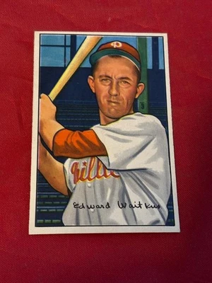 EDDIE WAITKUS #92 1952 BOWMAN SET BREAK BASEBALL - Image 1 of 2
