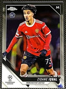 2021-22 Topps Chrome UEFA Champions League #102 Zidane Iqbal (RC) - Man United - Picture 1 of 2
