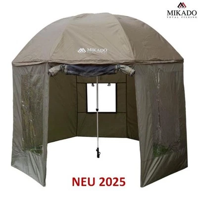 Mikado Angelschirm 3,00m Bogenmaß Seitenabdeckung Moskitonetz Jagd anwinkelbar - Bild 1 von 4