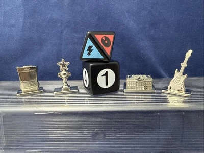 Repuesto de TV Scene It Disney Channel 4 fichas de metal y dos dados Foto 1 de 4