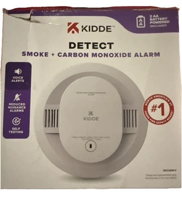 KIDDE 30CUDR-V COMBO SMOKE CO ALARM AA BATTERY POWERED WITH VOICE ALERTS - Image 1 of 2
