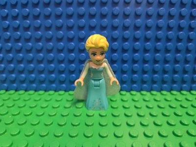 Lego Elsa Minifigure dp035 Disney Frozen CMF Lot Rare Retired Princess Aqua Cape - Image 1 of 4