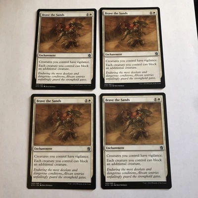 Brave the Sands  X4  Khans of Tarkir NM Condition see pics - Image 1 of 4