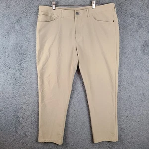 Pantalón Public Rec Dealmaker Hombre 40x30 Beige Cremallera Bolsillo Rendimiento Elástico Golf - Imagen 1 de 9