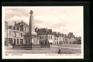 CPA Landivisiau, Le Monument aux Morts et la Place de l´Eglise - Picture 1 of 2