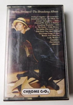 Barbra Streisand~The Broadway Album 1985, Columbia OCT 40092 Cassette Tape CrO2 Foto 1 de 4