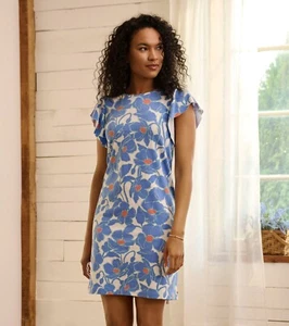 Hatley Vestito Carlie Vestito Poppies Modal Fiori Blu Fiorito TPL1739 - Bild 1 von 3