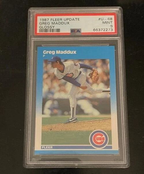 Fleer Greg Maddux Rookie Baseball Sports Trading Cards