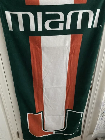 University of Miami Beach Towel Cover