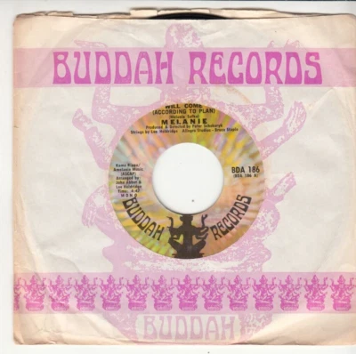 MELANIE - PEACE WILL COME - ORIGINAL BUDDAH RECORDS 45 - GREAT SHAPE - Image 1 of 2
