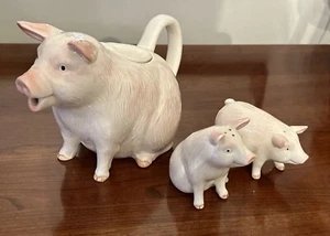 Otagirl Pig Creamer & Salt & Pepper Shakers - Picture 1 of 10