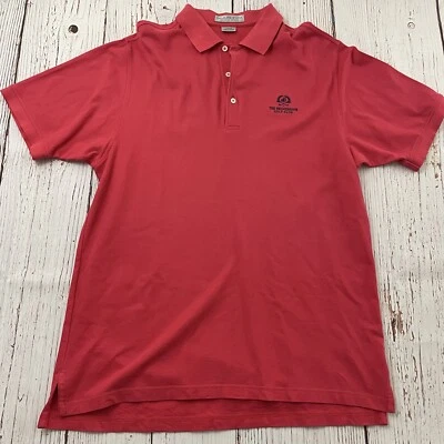 Polo de golf Martin The Broadmoor manga corta para hombre grande rosa Foto 1 de 4