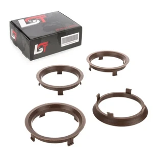 4x Distance Rings Centering Dark Brown Alloy Wheels Ø 63,4 - 70,1mm for Porsche - Picture 1 of 7