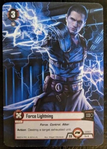 STAR WARS LCG CARD GAME ~ FORCE LIGHTNING ALTERNATE ART PROMO CARD ~ FFG - Picture 1 of 2