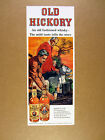 1958 Bob Peak men dog outdoors art Old Hickory Bourbon vintage print Ad