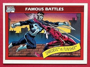 Daredevil Vs. The Punisher 1990 Marvel Universe #110 Famous Battles EX+ - Picture 1 of 2