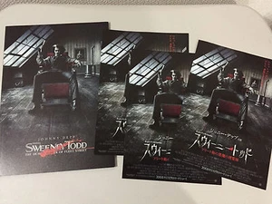 SWEENEY TODD Japanese PROGRAM pressbook + bonus flyers x3 Johnny Depp Tim Burton - Picture 1 of 11