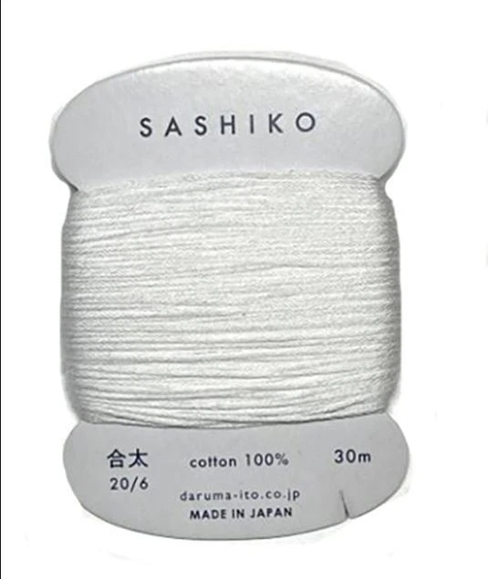 Нити Sashiko - DARUMA - средний вес - 30 м карты - 100% хлопок - Изображение 1 из 1