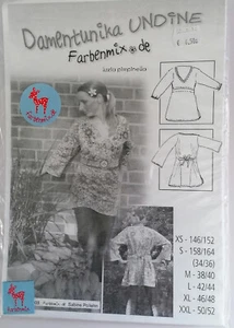 farbenmix Schnittmuster - Damentunika "Undine" XS 146 - XXL 52 - Bild 1 von 2