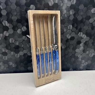 CUCHILLOS PARA CARNE LAGUIOLE INOX FRANCIA 6 PIEZAS  Foto 1 de 4