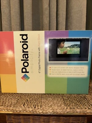Polaroid (XSA-00660S) Simplicity 6" Digital Photo Frame with Alarm Clock . NEW - Image 1 of 4