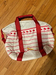 In-N-Out Insulated Cooler Bag Red and White with Palm Trees - Picture 1 of 3