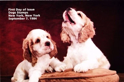USPS First Day of Issue Ceremony Program #2098-01 Dogs Pets 1984 - Image 1 of 2