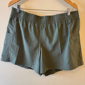 Columbia PFG Women’s Large 4 Inches Long Fishing Outdoors Shorts Green - Picture 1 of 14