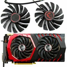 2X Cooler Cooling Fan for MSI GTX1080 1070 1060 960 RX470 480 570 580 GAME Card