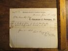 Antique Ephemera Billhead 1860S Rochester Ny Charles Powers Monroe County Clerk