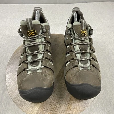 Keen Women’s Work Shoes Size: 10.5 Steel Toe 1008823W Slip Resistance Gray Brown - Image 1 of 4