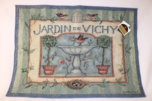 Alfombra antideslizante tapiz de baño de pájaros de jardín de primavera 35,5 x 26,5 Susan Winget NUEVO - Imagen 1 de 9