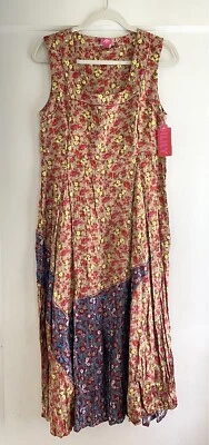 Nuevo con etiquetas $368 Maxi Vestido Oilily Salaky Floral Sin Mangas Talla 40 Foto 1 de 4