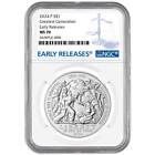 2024-P Unc $1 Greatest Generation Silver Commemorative Ngc Ms70 Er Blue Label