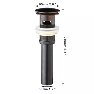 e-pak Pop -Up Drain Bathroom Basin Sink Waste Oil Rubbed Bronze Finish - Picture 1 of 4