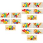  15 pcs Dinosaur Puzzles Kids Montessori Toys Toddler Wooden 3D Puzzles Toddlers