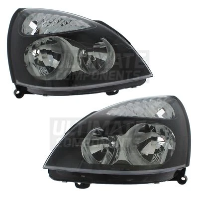 Faros interiores negros Renault Clio Mk2 hatchback 2001-2005 1 par Foto 1 de 4