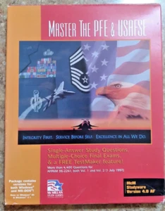 Master The PFE & USAFSE, McMillan Study Guides 3.5 Disks & CD-ROM Vintage 1997 - Picture 1 of 14