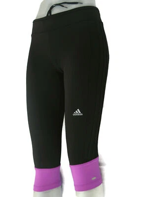 Adidas Medias para Correr Ajustadas Yoga Pantalones Cortos Talla M Negro Magenta con Cordón Foto 1 de 4