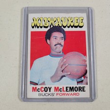 McCoy McLemore Card #83 Milwaukee Bucks NBA Basketball 1971-72 Topps