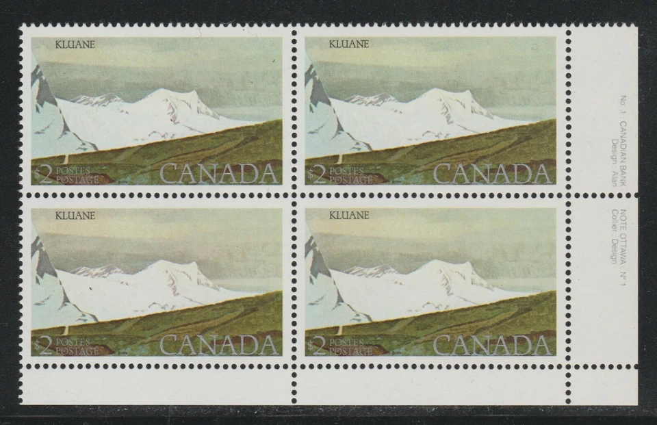 1979 Canada SC# 727 LR - High-Value Park Plate # 1 Plate LF Block M-NH # 2178d - Image 1 of 1