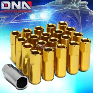 20 PCS GOLD M12X1.5 EXTENDED WHEEL LUG NUTS KEY FOR CAMRY/CELICA/COROLLA - Picture 1 of 5