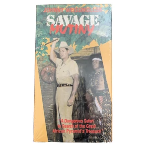 Savage Mutiny VHS,1953 Johnny Weissmuller New and Sealed Pyramids treasure - Picture 1 of 4