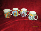 Essex Collection katmandu circus theme set of 4 mugs set B
