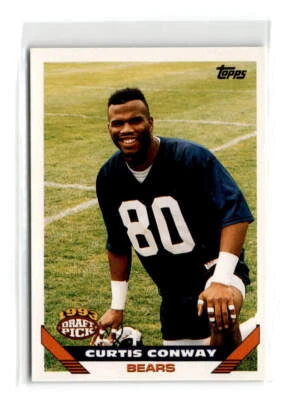 1993 Topps - #12 - Curtis Conway RC - Chicago Bears - Image 1 of 2