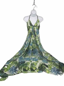 Neu ohne Etikett Live 4 Truth Maxi-Sonnenkleid V-Ausschnitt tiefer Rücken Größe M - Bild 1 von 6