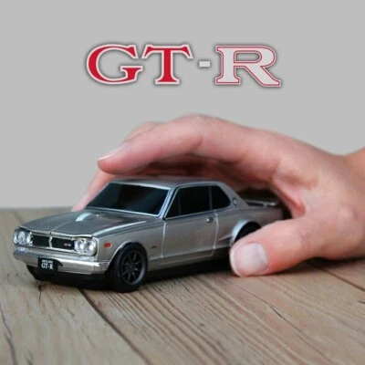 NISSAN SKYLINE 2000GT-R KPGC10 type Car Wireless PC Mouse Silver Bluetooth - Image 1 of 4