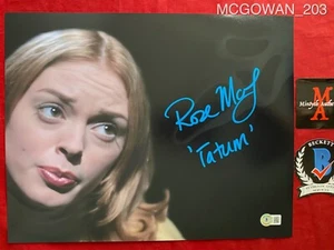 ¡FOTO FIRMADA 11x14 ROSA MCGOWAN AUTOGRAFIADA! ¡GRITA! ¡TATUM! ¡AUTENTICIDAD BECKETT! ¡HORROR! - Imagen 1 de 3